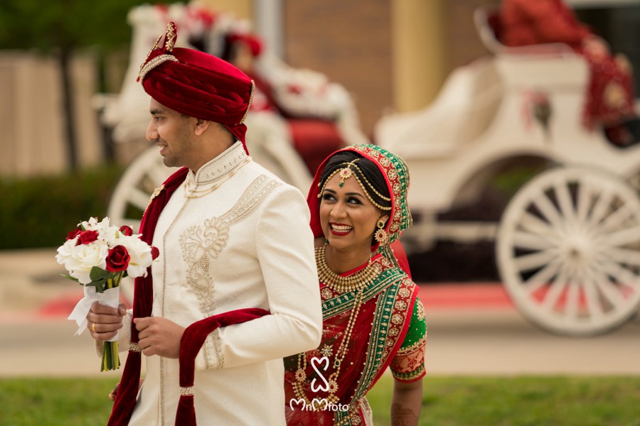 Indian wedding photography first look reveal