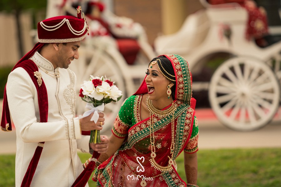 Indian wedding photography first look reveal