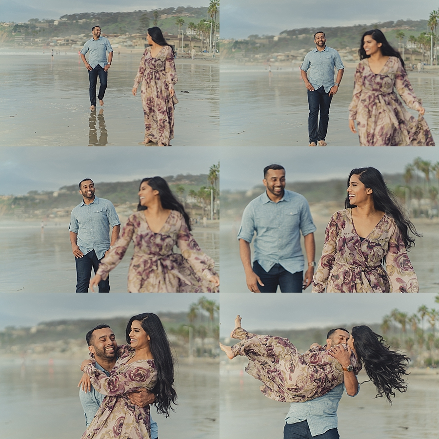 La Jolla Beach engagement photography 