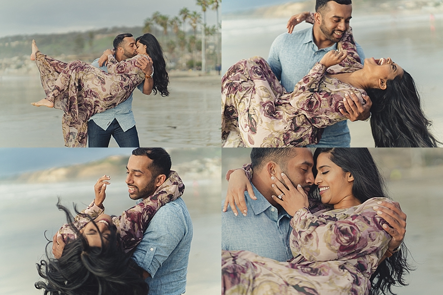 La Jolla Beach engagement photography 