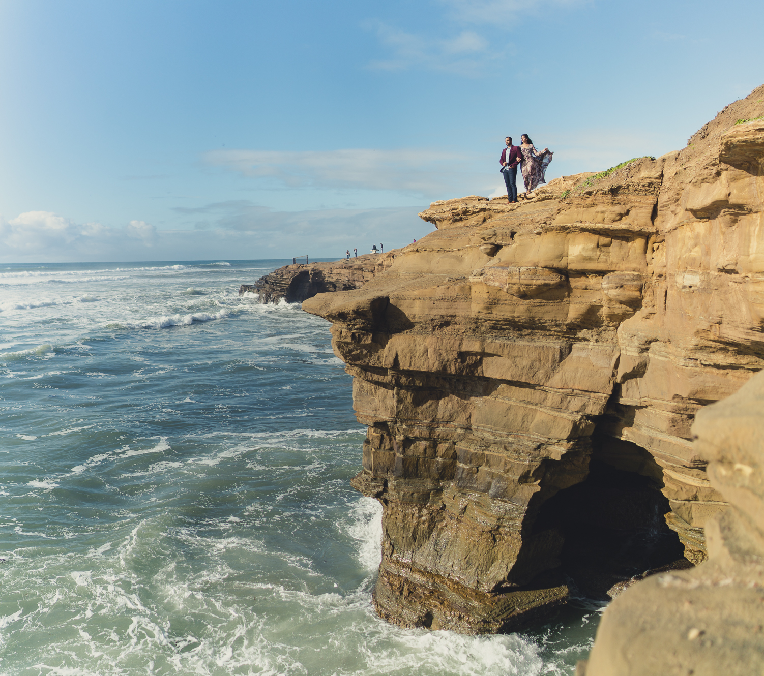 sunset cliffs engagement photos san diego