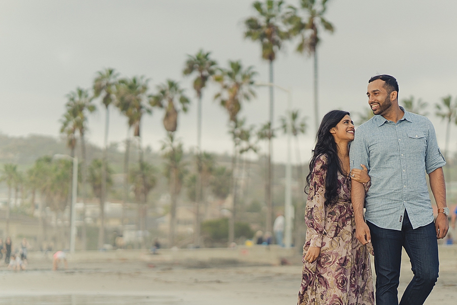 San Diego La Jolla Beach engagement photos 