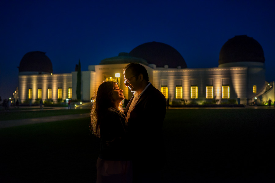 Griffith Observatory LA engagement photos