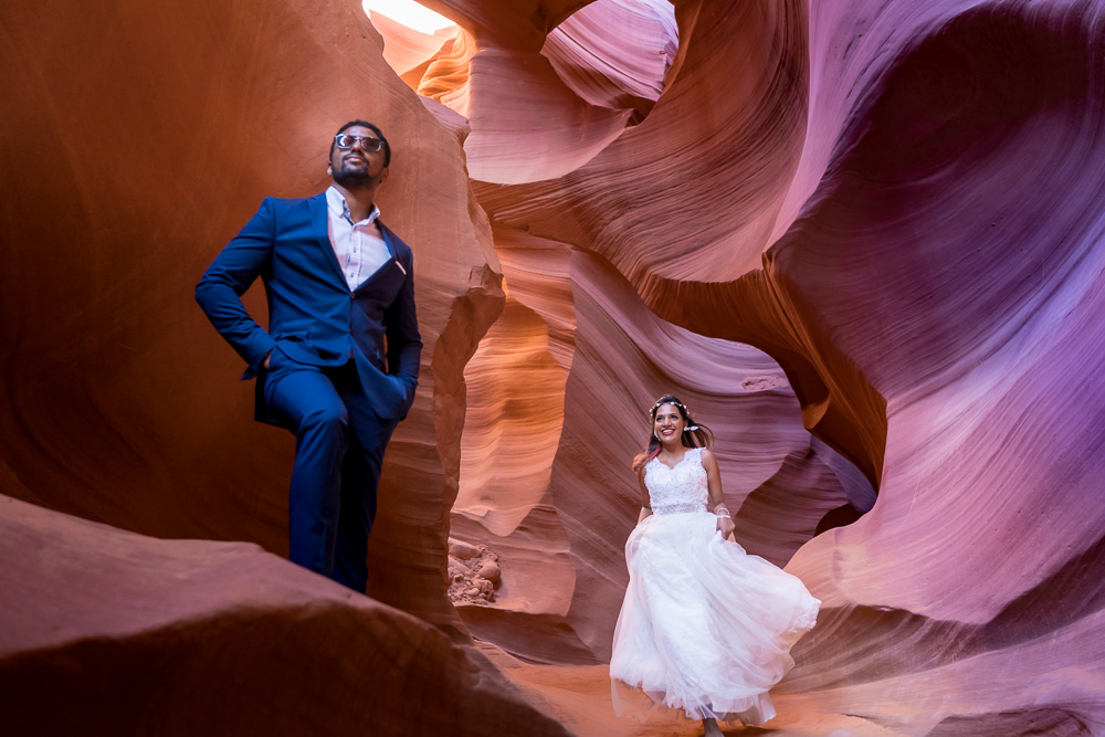 Antelope Canyon Horseshoe Bend Engagement photo Shoot 