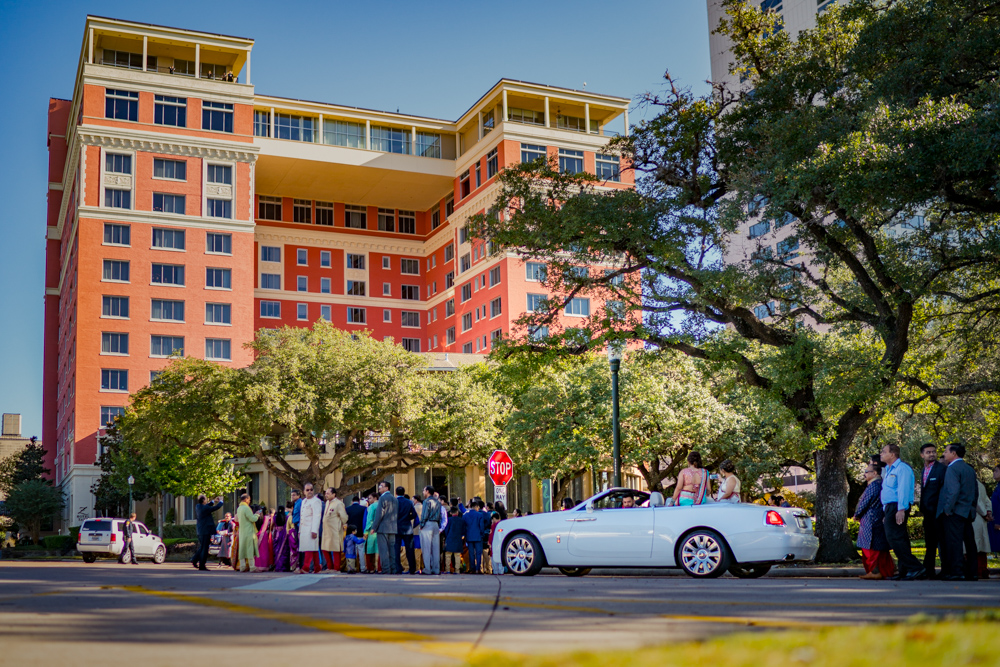 Hotel Zaza Indian wedding baraat Houston Texas