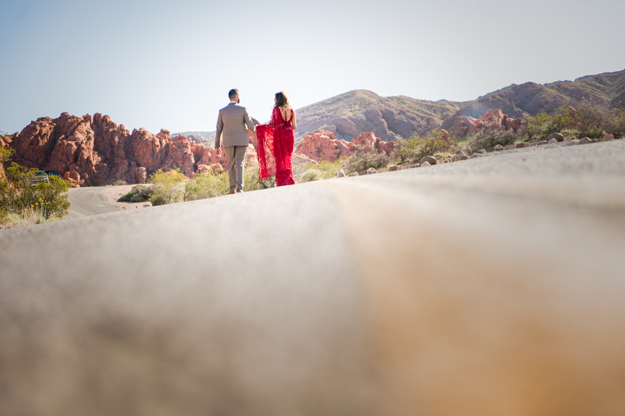 Pre-wedding photo shoot at Valley of Fire in Las Vegas, Nevada