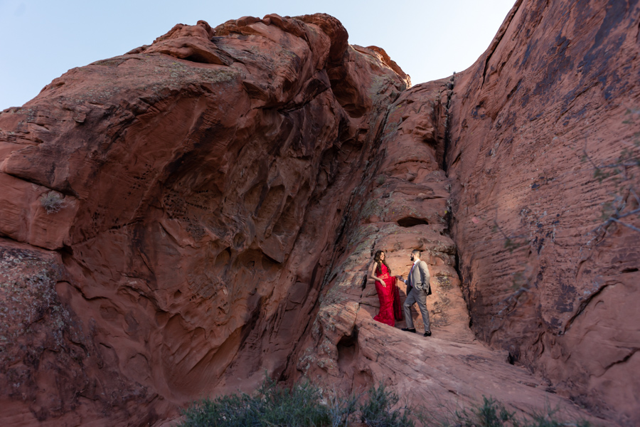 Pre-wedding photo shoot at Valley of Fire in Las Vegas, Nevada