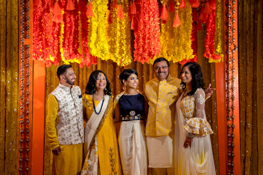 witte museum yellow theme indian pithi haldi event photography 