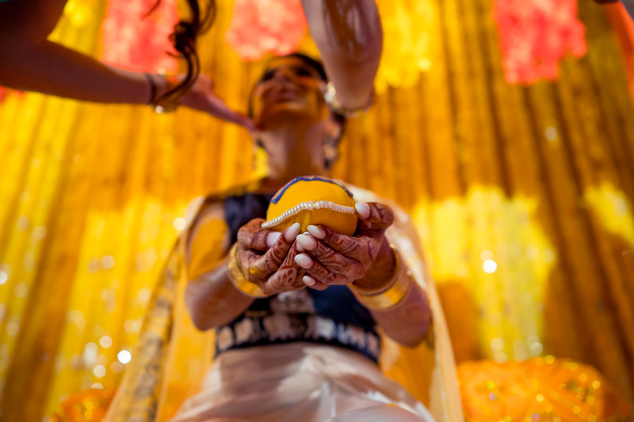 witte museum yellow theme indian pithi haldi event photography 