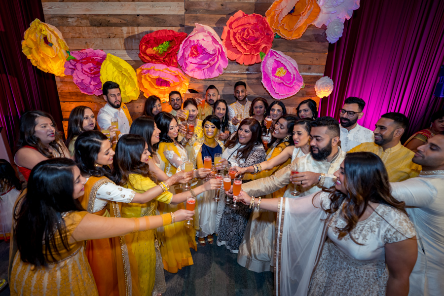 witte museum yellow theme indian pithi haldi event photography 