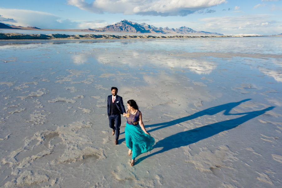 Salt Flats Engagement Photo Shoot Utah 