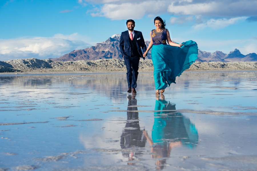 Salt Flats Engagement Photo Shoot Utah 