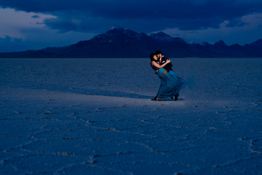 Salt Flats Engagement Photo Shoot Utah 