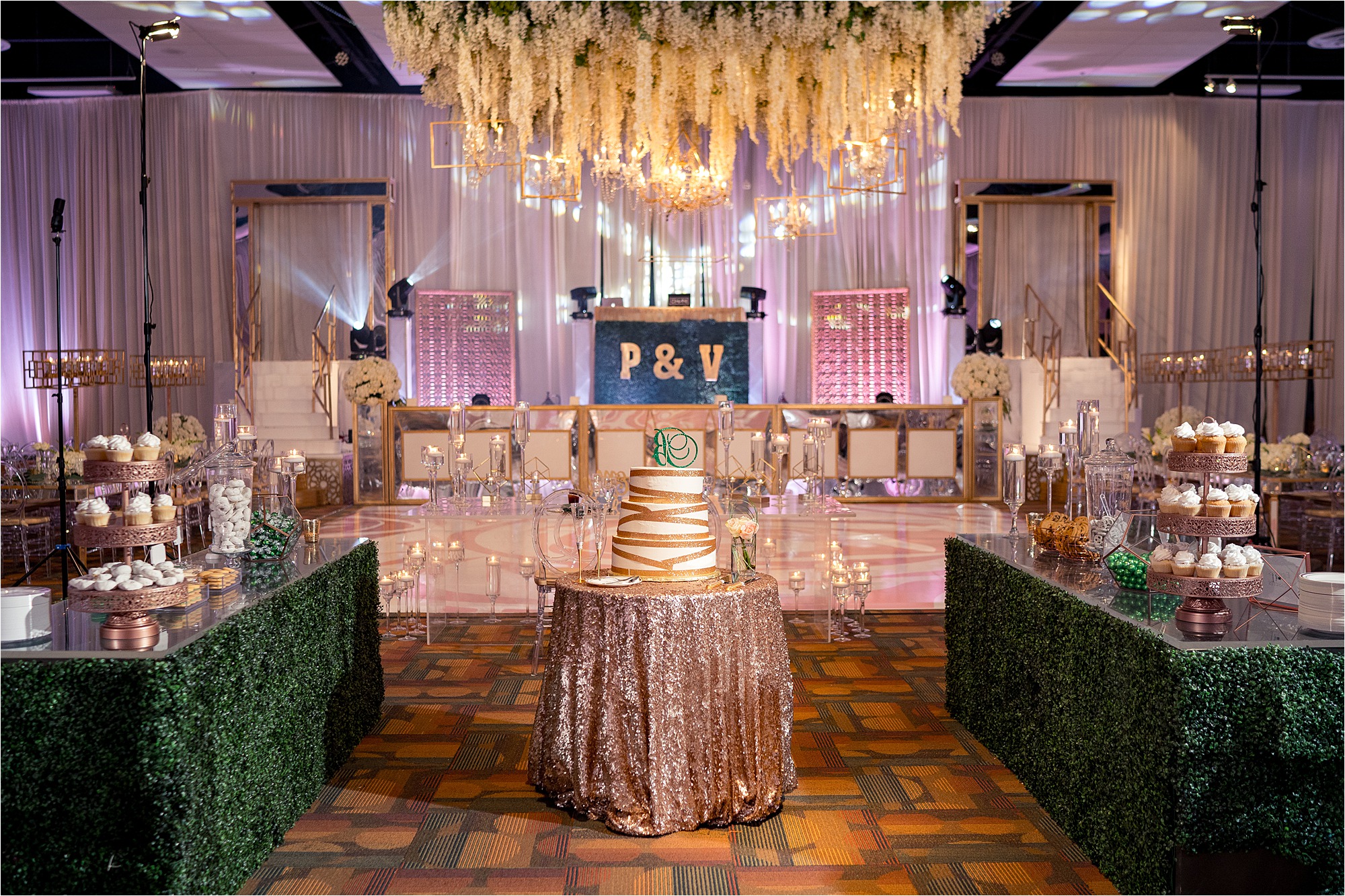 Corpus Christi Indian Wedding Reception With Dazzling Decor