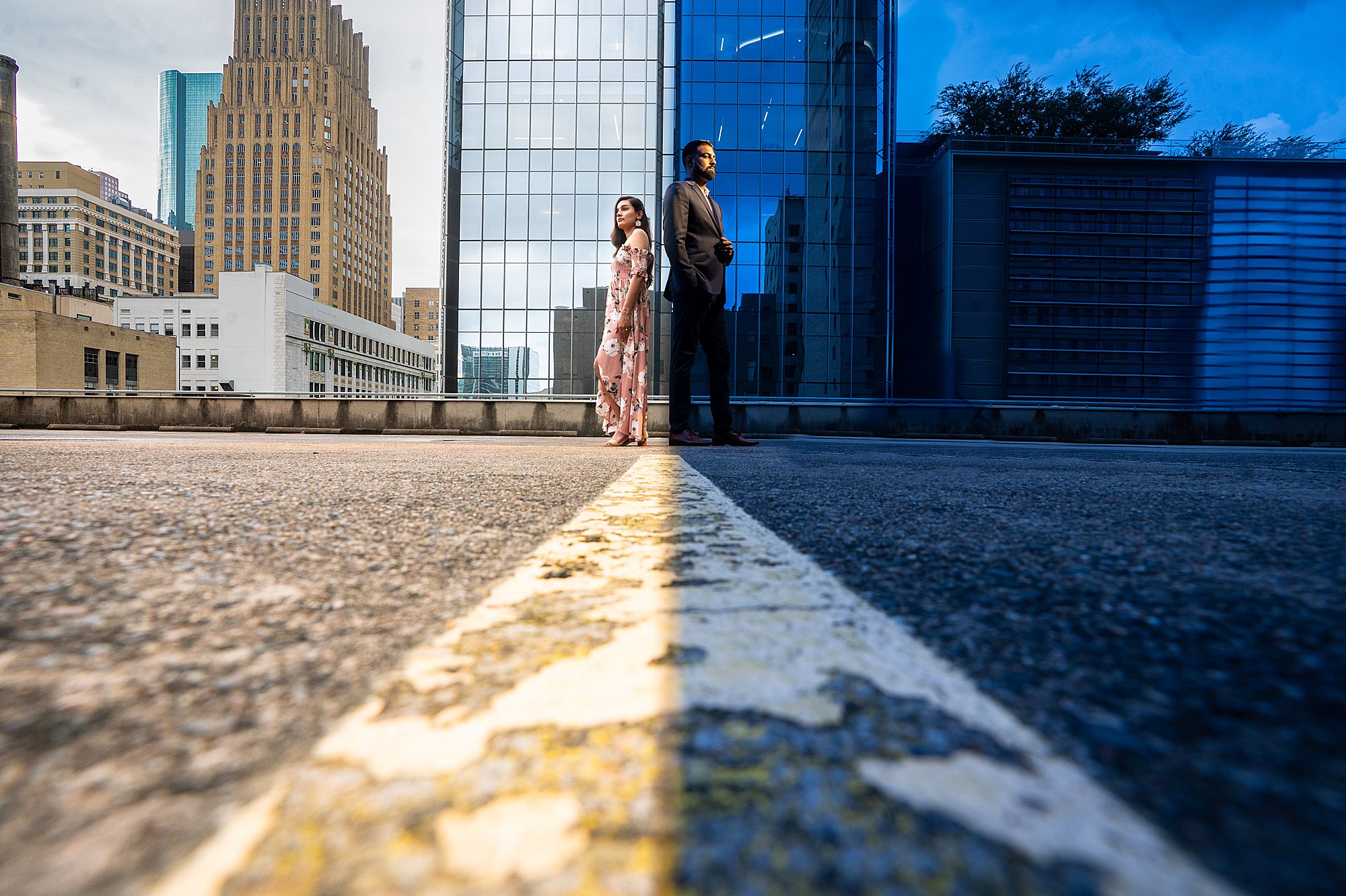 Houston Downtown Rooftop Photo Shoot