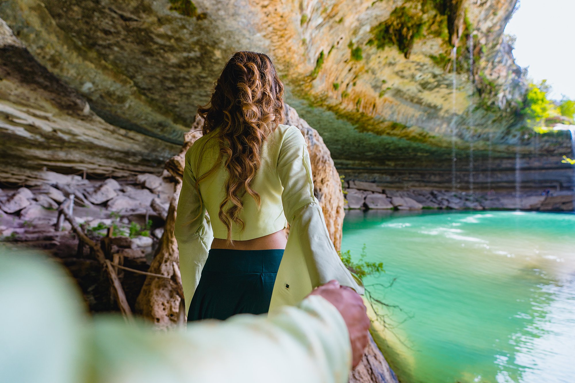 Hamilton Pool Austin Engagement Photo Shoot