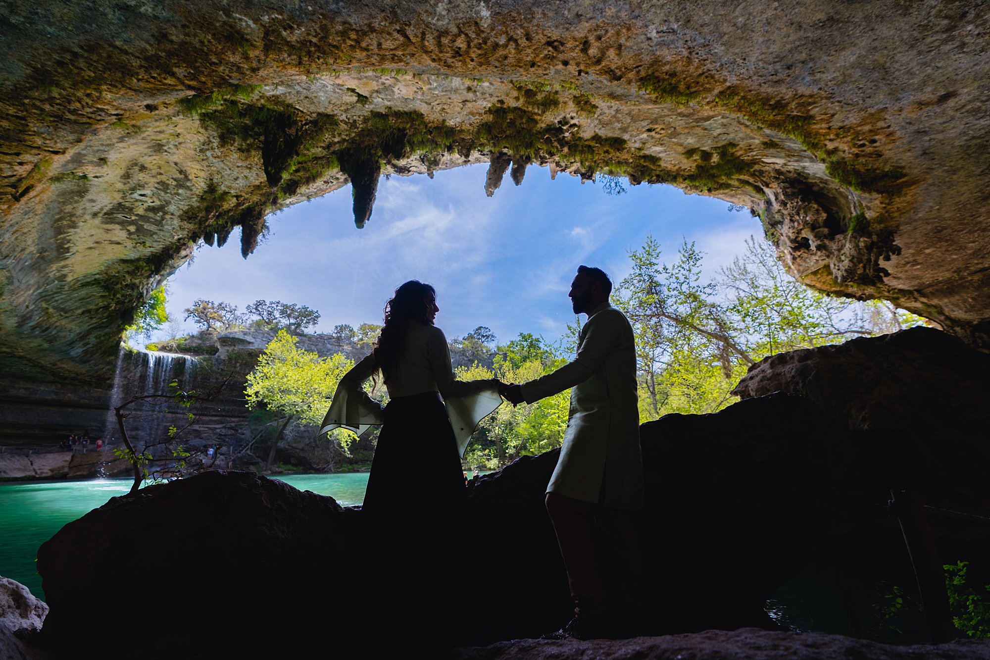 Hamilton Pool Austin Engagement Photo Shoot