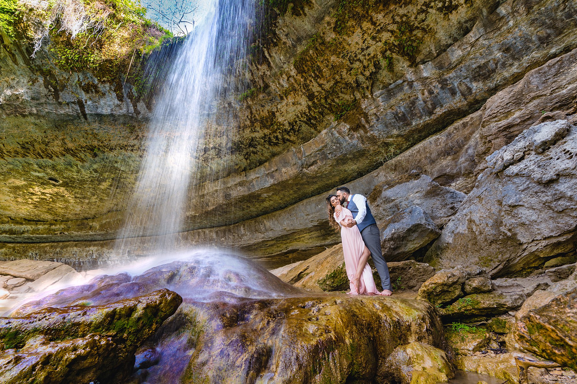 Hamilton Pool Austin Engagement Photo Shoot