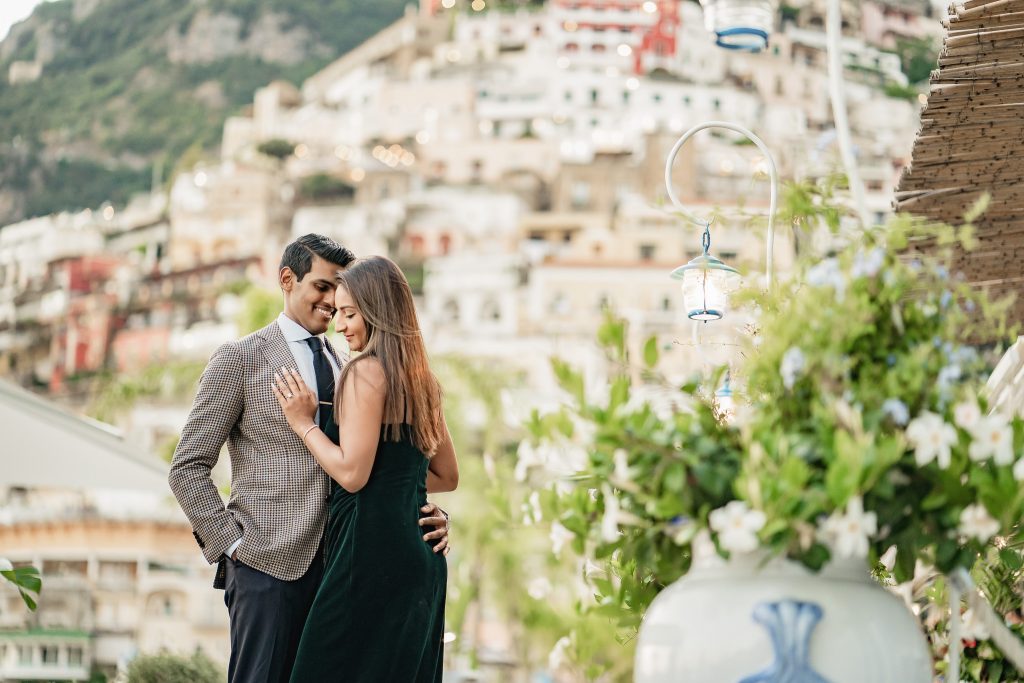 Positano Italy engagement photo shoot