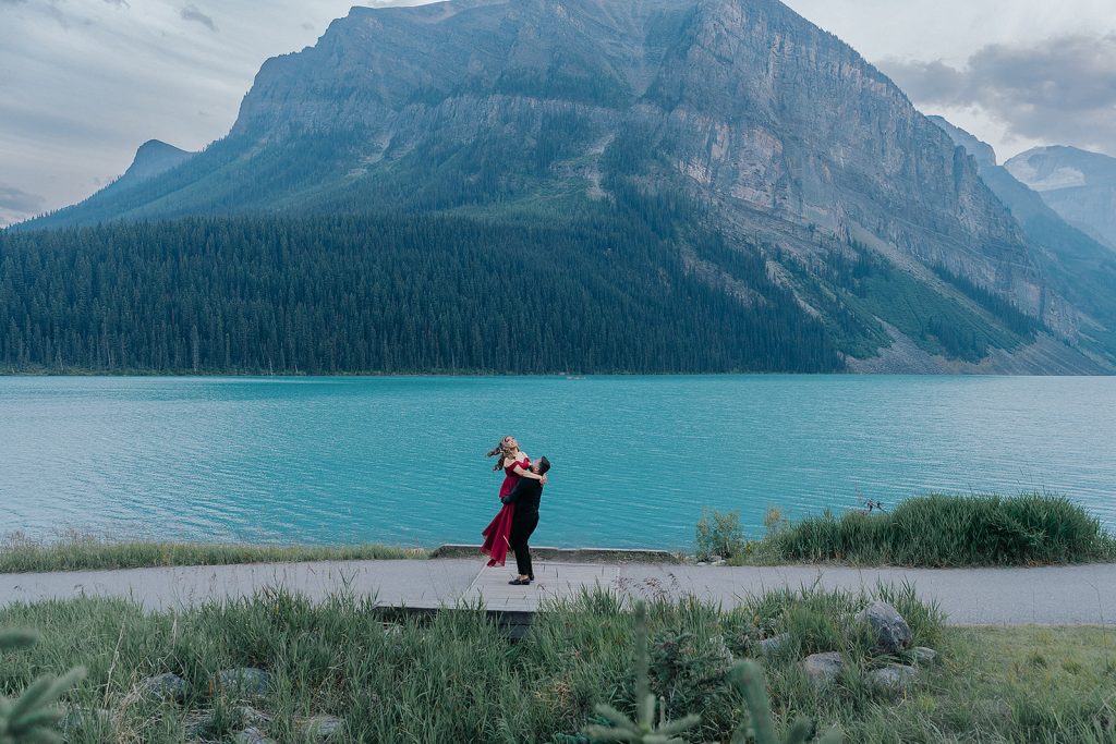 Lake Louise Banff Engagement Photo Shoot