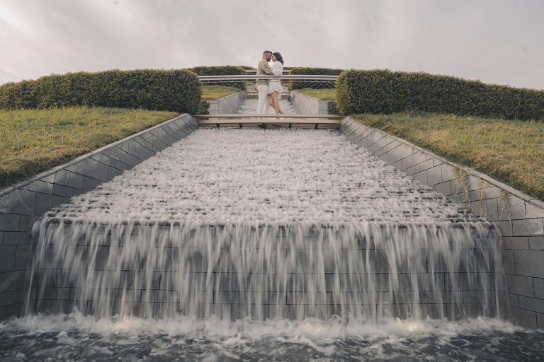 Houston engagement photography at the McGovern Centennial Gardens at the Hermann Park