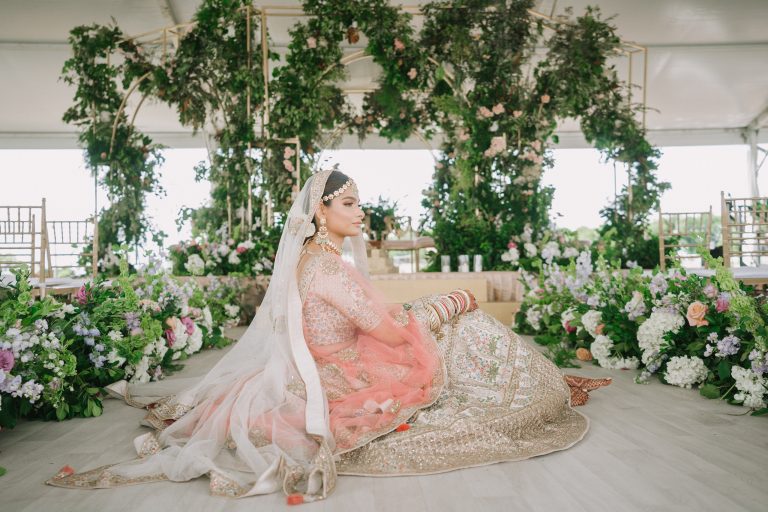 outdoor Indian wedding under a tent